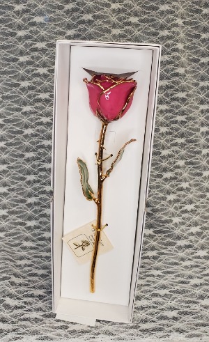 Plum Fuchsia Gold Rose