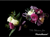 Plum Perfect Corsage and Boutonniere set