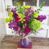 Plum Perfect Vase Arrangement