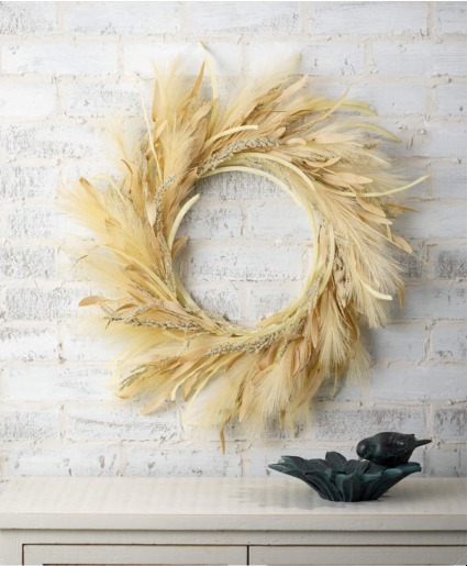Plume Grass & Berry Wreath