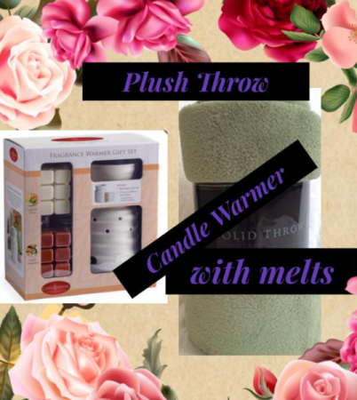 Plush Blanket, Candle Warmer, Melts