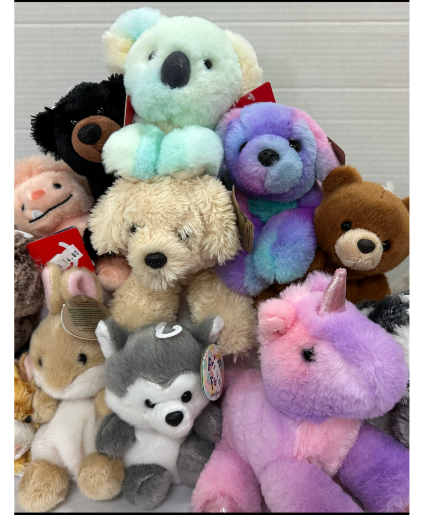 Plush Friends!  assorted plush toys 