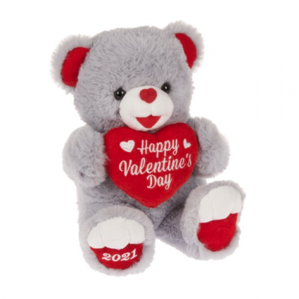 Plush, Gray Sweetheart Teddy Bear Add On At Check Out
