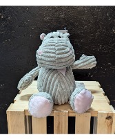 Plush Grey Hippo 