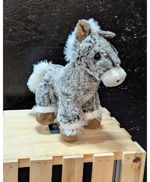 Plush Grey Pony 