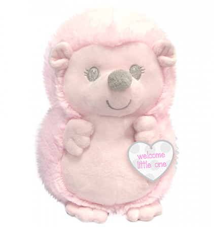 pink hedgehog stuffed animal