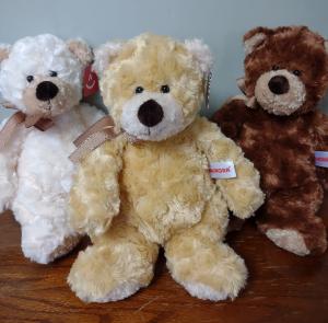 Plush Teddy Bear In Three Colors Aurora Brand