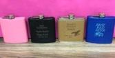 Pocket flask Personalized engraved gift