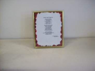 POEM IN A FRAME "KEEP YOUR HEAD UP" GIFT in Detroit, MI | RED ROSE FLORIST 