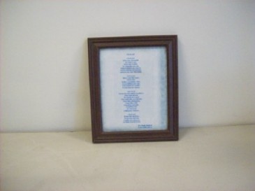 POEM IN A FRAME "OH LORD" GIFT in Detroit, MI | RED ROSE FLORIST 
