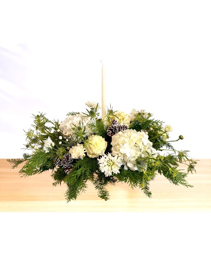 Polar Night Candlelight  Centerpiece