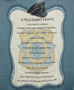 Police Officer's Prayer Blanket
