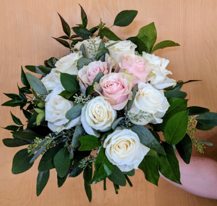 Polished in Pinks and Ivory Bridal bouquet In-House Special