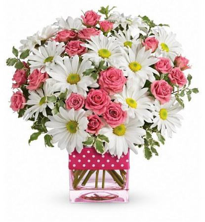 Polka Dot and Posies Fresh Arrangement