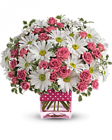 Polka Dots and Posies fresh flowers