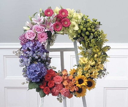 Polychromatic Wreath Funeral