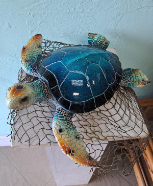 Polystone Sea Turtle-Lg 