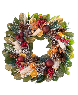 Pomegranate Citrus Wreath 