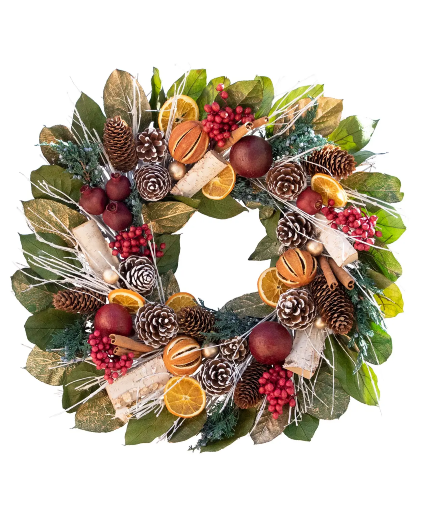 Pomegranate Citrus Wreath 