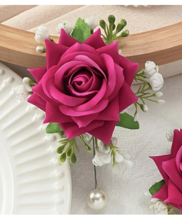 Pop of Pink Boutonniere in Newmarket, ON | FLOWERS 'N THINGS FLOWER & GIFT SHOP Pop of Pink Boutonniere in Newmarket, ON | FLOWERS 'N THINGS FLOWER & GIFT SHOP