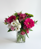 Pop of Pink Vase Arrangement