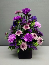 Pop of Purple  Fresh Flower Arrangement 
