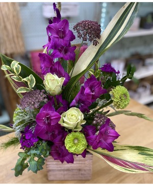 Pop of Purple Vase Arrangement 