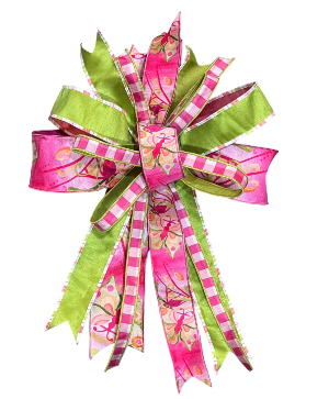 POPPIN' PINK- PREMIUM HANDTIED BOW  BOW 