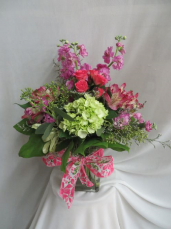 Poppin' Up Blooms Fresh Mixed Vased Arrangement