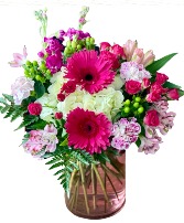 Popping Pinks Vase Arrangement