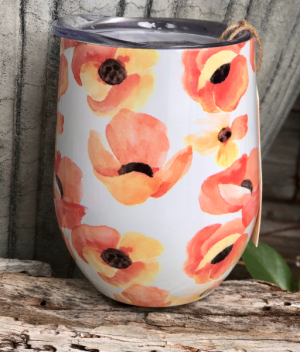 Poppy Wine Tumbler by Twine Living 10 oz Wine Tumbler in Key West, FL | Petals & Vines Poppy Wine Tumbler by Twine Living 10 oz Wine Tumbler in Key West, FL | Petals & Vines