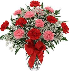 Pop's carnations arranged Only at Mom & Pop Flower Shop