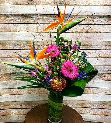 Pops Of Color Vase Arrangement