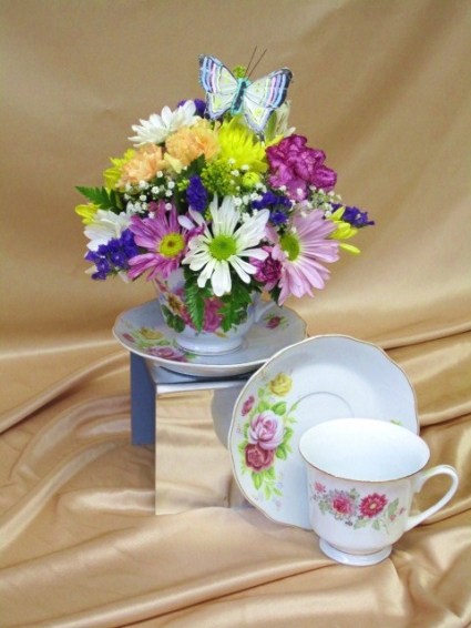Porcelain Teacup Keepsake ~ Margot's Local Delivery 
