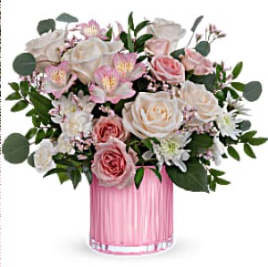 POSH PINK MOTHERS DAY FLOWER ARRANGEMENT