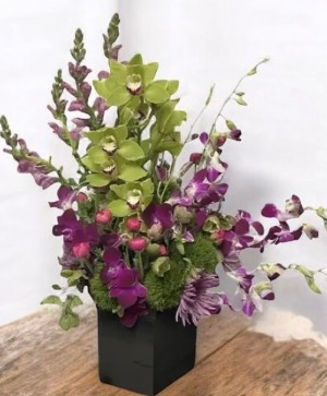 Positively Purple Orchid Bouquet Mother’s Day Flowers
