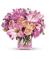 Possibly Pink Bouquet Vase Arrangement