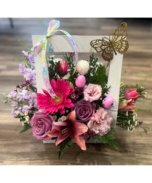 Posy Pouch Pinks Gift Arrangement