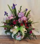 Pot Of Meadow Flowers Fresh