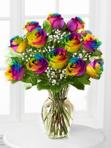 Pot of Rainbow  Fresh Arrangement