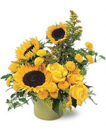 Pot of Sunshine Flower Arrangement