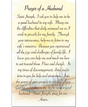 Prayer of a Husband Prayer Card Add-on