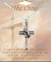 Praying Hands Cross Necklace Add-on