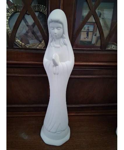 Praying Mary Bud Vase