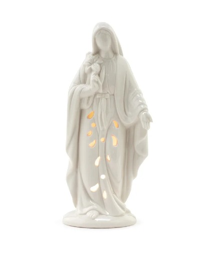 Praying Mary Led Light Statue