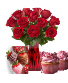 Pre-Book Special Roses & KKBD 1 Doz Red Roses