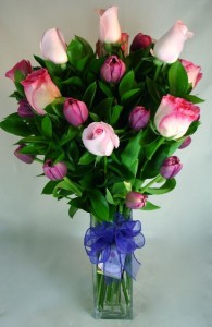 Precious Evenings (Roses and Tulips)