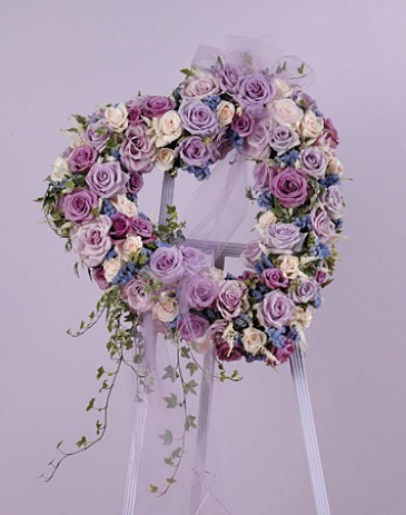Precious Heart Wreath Sympathy Wreath in Lancaster, MA | The Flower Shop at Dimeco's
