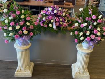 Precious Memories  3 piece funeral flowers in Memphis, TN | NATURALLY CRAFT'D