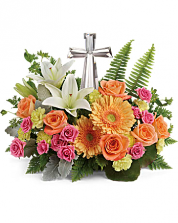 PRECIOUS PETALS BOUQUET CROSS